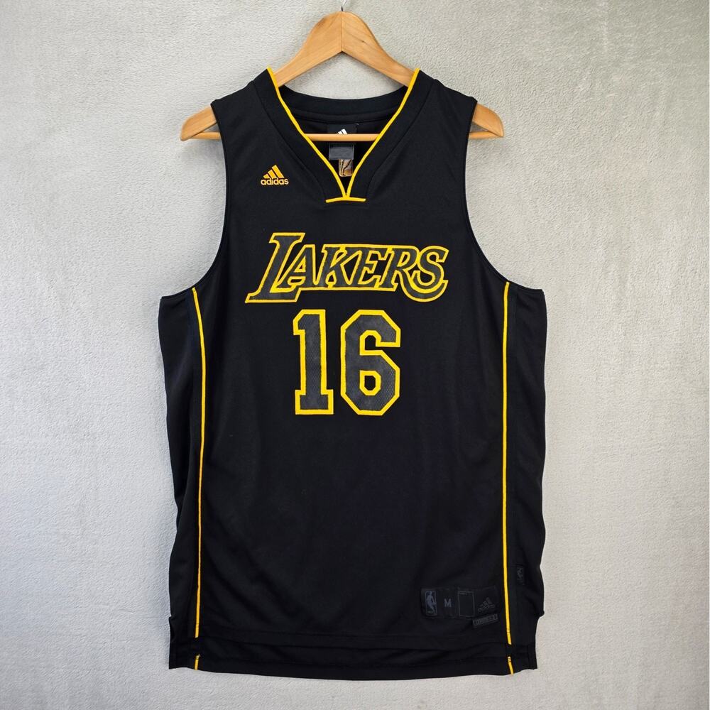 Adidas Los Angeles Lakers Pau Gasol Jersey Mens Medium Limited Edition Rare